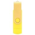 Miniatyrbild 3 av 4: HURRISE OTG disk USB Flash Drive OTG U disk minnesstick penna Micro USB datalagring gul CW10040 intern dator 64GB
