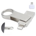 Miniatyrbild 4 av 4: HURRISE Memory Stick 3-i-1 U Disk Nyckelring Micro Flash Drive OTG 256GB Datalagring Lämplig för Android-telefon