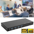 Miniatyrbild 2 av 4: HURRISE Switcher Switch, VM401 Värddator Switch 4 Input 1 Output Mus Tangentbord Videodelning Fixering