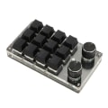Miniatyrbild 1 av 4: HURRISE 12-tangenters mekaniskt tangentbord 12-tangenters programmerbart tangentbord DIY, trådbundet makrotangentbord med datortangentbord