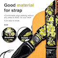 Miniatyrbild 5 av 11: LEKATO LGS-6 Rem för elektrisk akustisk gitarr 6 plockar 2 lås Yellow