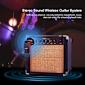 Miniatyrbild 10 av 10: LEKATO 2.4GHz WS-60 Wireless Guitar System Transmitter Receiver