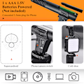 Miniatyrbild 4 av 7: Smartphone Vlogging Kit med lätt mikrofon stativhållare