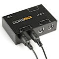 Miniatyrbild 2 av 7: DOREMiDi HUB-3 USB Power MIDI Interface Box Controller Adapter