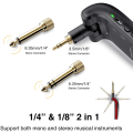 Miniatyrbild 2 av 10: LEKATO 2.4Ghz 280° Wireless Stereo Guitar Transmitter Receiver