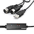 Miniatyrbild 2 av 10: USB till MIDI In/Out 5 Pin Interface Converter Kabel för PC Laptop