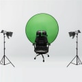 Miniatyrbild 7 av 8: 110CM Circular Backdrop Green Screen Photo Chair Background M