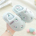 Miniatyrbild 1 av 5: Toddlerskor vinter baby hemtofflor flickor jordgubbe varma bomullstofflor inomhus halkfria sandaler barn pojke pantufa infantil kostymskor Blu Blue 26-27(inner 17cm)