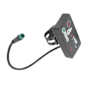 Miniatyrbild 4 av 5: Elcykel LED Strömdisplaypanel Elcykelmodifiering Displaymätare med Vattentät 5P Hankontakt för 22,2 mm Styre 36V