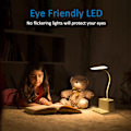 Miniatyrbillede 5 af 5: 5W LED skrivebordslampe, 3 lystilstande og 3 justerbare lysstyrker, USB-opladelig skrivebordslampe til børn