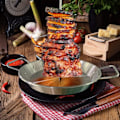 Miniatyrbillede 4 af 4: Grillstativ i rustfrit stål, vertikalt spyd til grillning