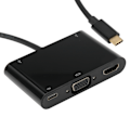 Miniatyrbillede 5 af 7: 5-i-1-adapter Multiport USB3.1 Type-C til VGA/HDMI/2 x USB Hub A0307 Computertilbehør