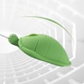 Miniatyrbillede 2 af 5: Sød dyre-skildpaddeformet USB-trådbundet mus optisk mus til bærbar computer P