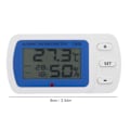 Miniatyrbild 1 av 2: Digital LCD Kylskåpstermometer, Valbart Inomhus- och Utomhusläge, Vattentät Kylskåpstermometer med Övertemperaturlarmfunktion