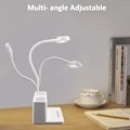 Miniatyrbillede 4 af 5: 5W LED skrivebordslampe, 3 lystilstande og 3 justerbare lysstyrker, USB-opladelig skrivebordslampe til børn
