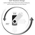 Miniatyrbillede 4 af 7: USB-nøgle 32 GB USB 2.0 Flashdrev 4 stk., USB-nøgle Flashdrev Hukommelsespind Tommelfingerdrev Pen Drive til bærbar PC Windows