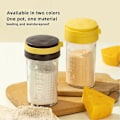 Miniatyrbild 3 av 5: Grated Cheese Shaker Clear Glass Spice Jar Kitchen Container with Lid for Spice Salt Cocoa Brown-380ml