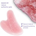 Pikkukuva 4 / 5: Gua Sha -hierontatyökalu ruusukvartsista, jade GuaSha -kasvotyökalu, Gua-Sha -kivi niska- ja vartalokylpylään