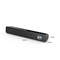 Miniatyrbillede 3 af 4: Sorte PC-højttalere, 12 Watt, PC Soundbar, USB-strøm, 3,5 mm