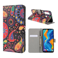 Miniatyrbillede 1 af 2: Huawei P30 Lite mønstret læder flip etui - Paisley Multicolor