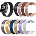 Miniatyrbillede 2 af 2: Fitbit Verse milanese rustfrit stål urrem - Størrelse: S / Sort Black