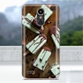 Miniatyrbillede 2 af 2: LG K10 2017 softlyfit præget TPU-etui - Chokolade Ispinde Brown