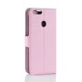 Miniatyrbillede 2 af 2: Huawei P Smart etui i læder med kortholder - Lyserød Pink