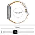 Pikkukuva 2 / 2: Aitoa nahkaa oleva kellonauha Fitbit Versa - Valkoinen White