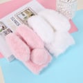 Miniatyrbild 2 av 2: Fluffy Rabbit iPhone 12 Pro Max skal - Rosa Rosa