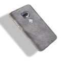 Miniatyrbillede 2 af 2: Motorola Moto G7 litchi tekstur læderetui - Grå Silver grey