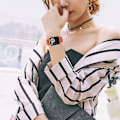 Miniatyrbild 3 av 6: Apple Watch Series 8 (41mm) elastiskt vävt klockarmband - Orange Röd / Storlek: Xl Röd