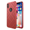 Miniatyrbild 1 av 2: NILLKIN iPhone X Skal med exklusiv design - Röd Röd