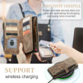 Miniatyrbillede 4 af 6: CaseMe Samsung Galaxy S23 Ultra etui med lynlås og pung - Brun Brown