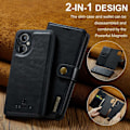 Miniatyrbillede 2 af 2: DG.Ming OnePlus Nord N20 5G 2-in-1 Pung Etui - Sort Black
