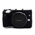 Miniatyrbillede 1 af 2: Canon EOS M3 fleksibel blød silikone etui - Sort Black