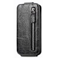 Pikkukuva 4 / 6: Vertical Flip Phone Suojakotelo With Zipper For Google Pixel 7 - Musta Black