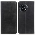 Miniatyrbild 1 av 6: Äkta läder OnePlus 11R / OnePlus Ace 2 fodral - Svart Svart