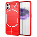 Pikkukuva 1 / 2: Carbon Flex Suojakotelo Nothing Phone (1) - Punainen Red
