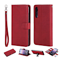 Miniatyrbillede 1 af 2: Huawei P20 Pro aftageligt læder flip etui - Rød Red