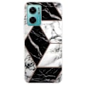 Pikkukuva 1 / 2: Marble design Xiaomi Redmi Note 11E kotelot - Harmaa / Musta / Valkoinen Black