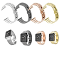 Miniatyrbillede 2 af 2: Apple Watch 38mm urrem med sommerfugle lås - Sort Black
