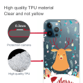 Miniatyrbillede 4 af 5: iPhone 14 Pro Max julemønstertryk mobil cover ridsefast, slankt og fleksibelt etui - Julehjort Multicolor