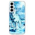 Miniatyrbillede 1 af 2: Deco Samsung Galaxy S22 Plus Etui - Sne Ulv Blue