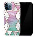 Miniatyrbild 1 av 2: Marmormotiv iPhone 13 Pro skal - Vit Diamant I Färgglad Bakgrund multifärg