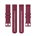 Pikkukuva 2 / 2: 20mm ruudukkokuvioinen silikoninen kellohihna Garmin Watch -kelloon - Viininpunainen Red