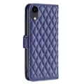 Miniatyrbillede 2 af 2: Rhombus mat iPhone Xr flip etui - Blå Blue