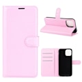 Miniatyrbillede 1 af 2: Klassisk iPhone 12 Pro / iPhone 12 flip etui - Pink Pink