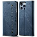Miniatyrbillede 1 af 2: Jeans iPhone 14 Pro Max flip etui - Blå Blue