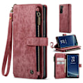Miniatyrbillede 1 af 2: CaseMe Samsung Galaxy S22 etui med lynlås og pung - Rød Red