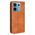 Miniatyrbild 2 av 2: Bofink Vintage Xiaomi Redmi Note 13 Pro 5G  läderfodral - Brun Brun